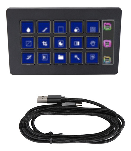 Teclado Visual Macro De 15 Teclas Para Stream Deck One