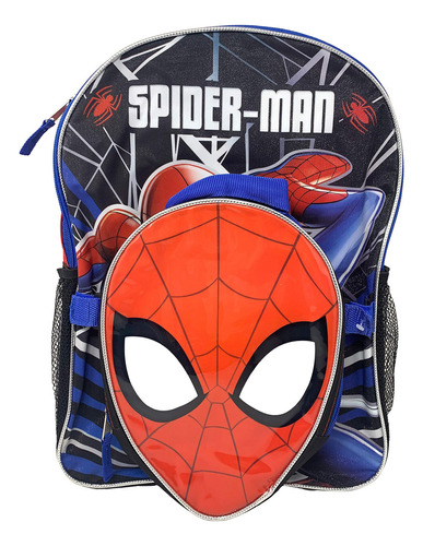 Mochila Spiderman De 16 Pulgadas Con Bolsa De Almuerzo En F.