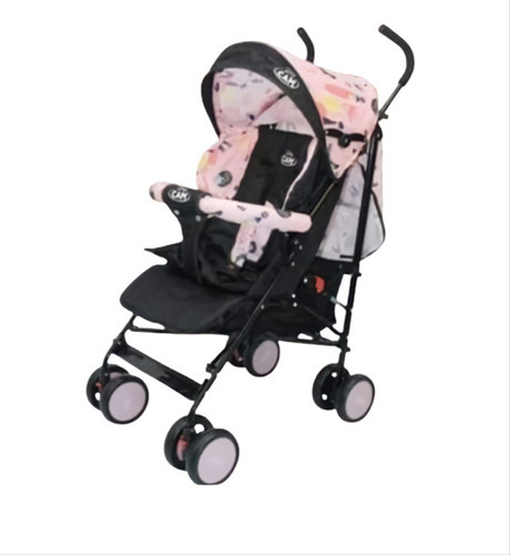 Coche Baston Plegable Para Bebes Twister Venecia Infantil Color Rosa Color del chasis Negro