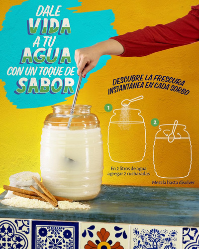 Horchata En Polvo 560g Para Preparar 50 Litros Klass