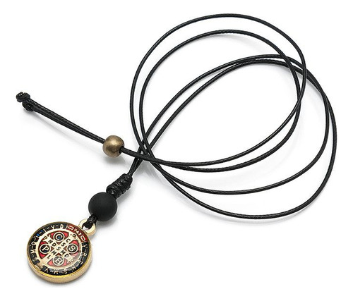 Colar De Pescoço Masculino São Bento No Cordão