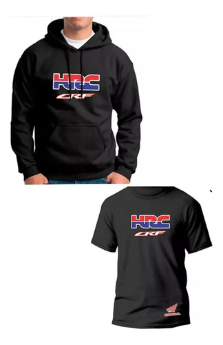 Moletom Moleton Blusa+camiseta Honda Hrc Motociclista