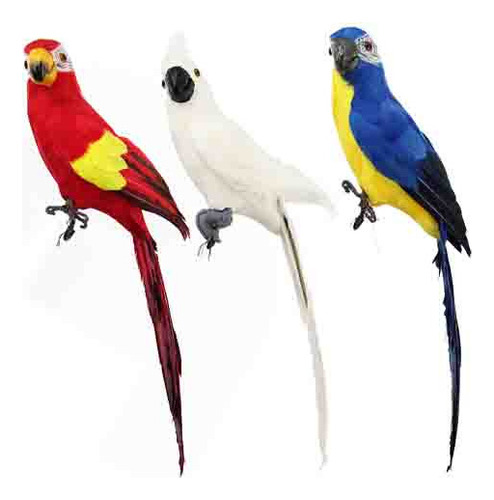 Aves Artificiales De Guacamayos Artificiales, 3 Unidades