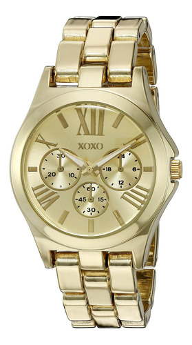 Reloj Mujer Xoxo Xo5864 Cuarzo 36mm Pulso Dorado