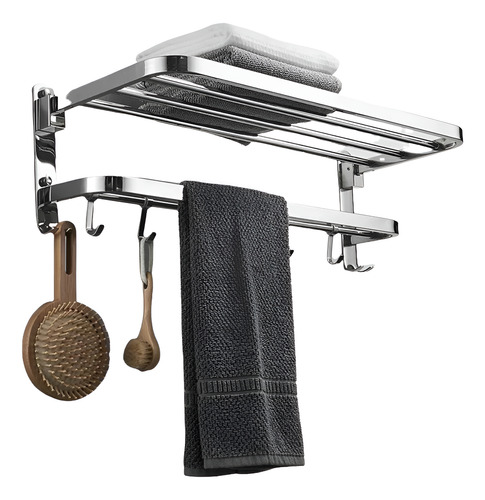 Toallero Para Baño Kwalux Repisas Acero Inoxidable Estante