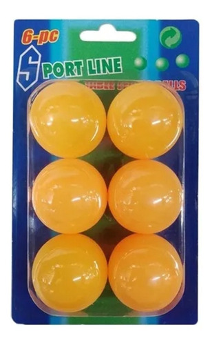 Pelota De Ping Pong 40mm Pack X6 Pin Pon Planeta Juguete