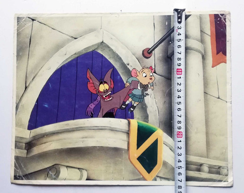 Lobby Card The Great Mouse Detective Disney Policias Ratones (Usado)