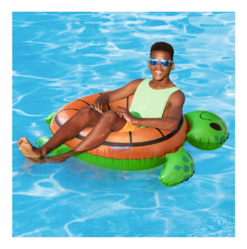 Salvavidas Animales Marinos Inflables Para Alberca Color Tortuga