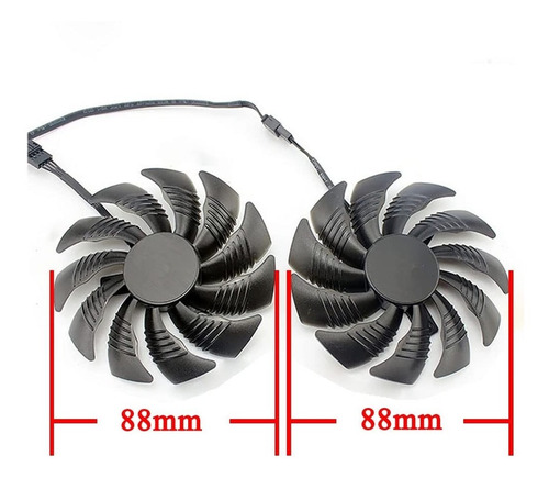 Imagen 2 de 4 de Fan Para Gpu R9 390/rx 570/580 Gtx 1060/1070/1080