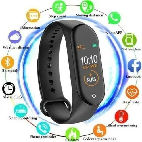 Relógio Smartwatch Pressão Sangue Oxigênio Passo Notificação