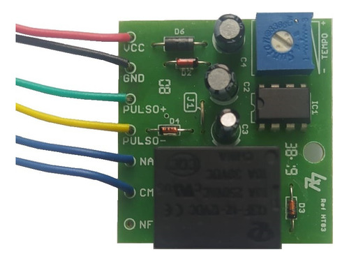 10temporizador 12v Acionamento Por Pulso Positivo / Negativo