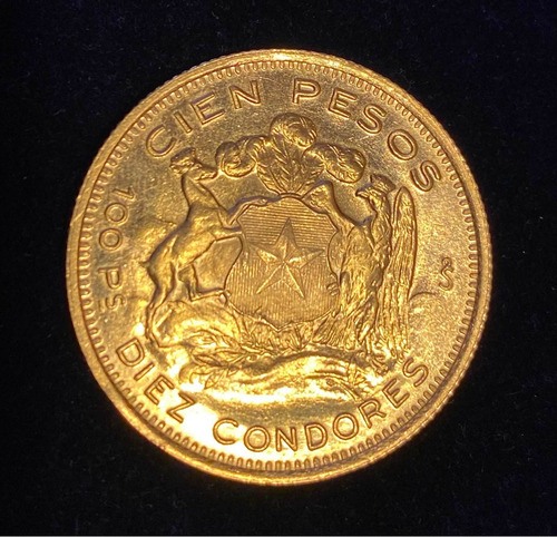 Imagen 2 de 4 de Moneda De Oro 100 Pesos 1962