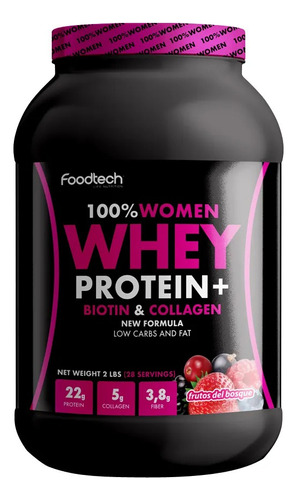 100% Women Whey Protein 2lb - Foodtech Polvo 