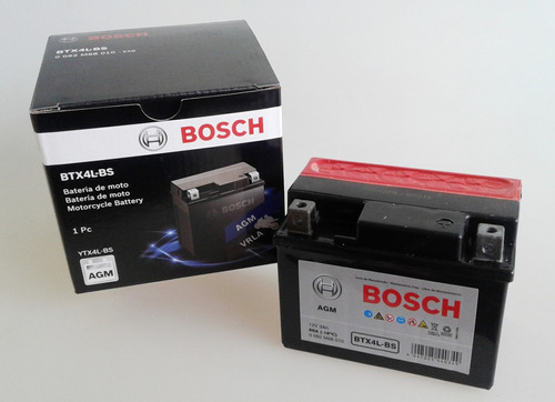 Bateria Bosch Moto Con Acido 12v 3ah (113x70x85) Ytx4l-bs