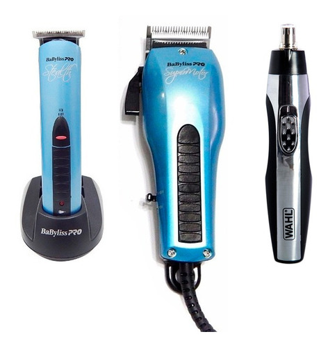 Kit Cortadora Babyliss Super Motor + Stealth + Trimmer 2en1