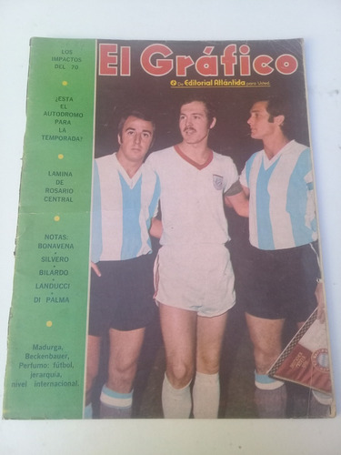 El Gráfico 2674 (1971) Beckenbauer Lámina Rosario Central 