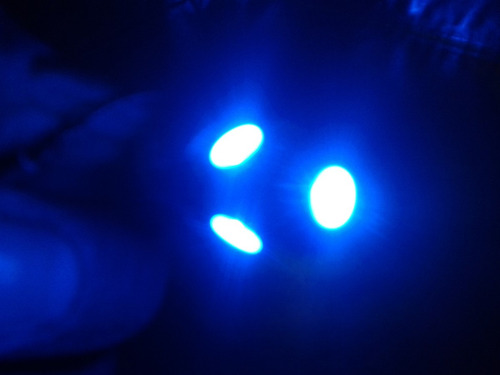 Foco Microled - 2 Focos T10 5 Smd 5050 Led Azul A 12v