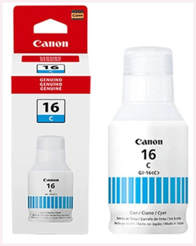 Tinta Canon Gi-16 Cyan 136 Ml Gx6010 Gx7010