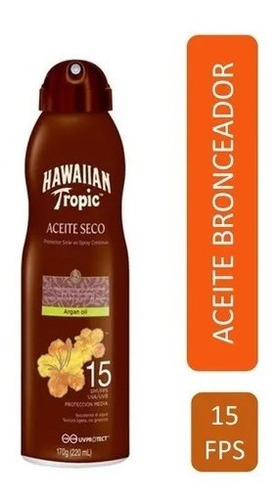 Hawaiian Tropic Protector Solar Spf15 Aceite Seco Spray220ml