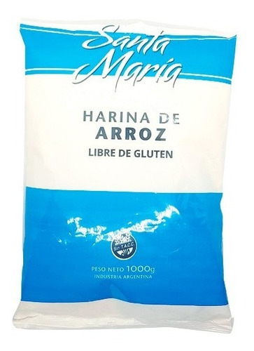 Harina De Arroz Sin Tacc Santa María - 1 Kg