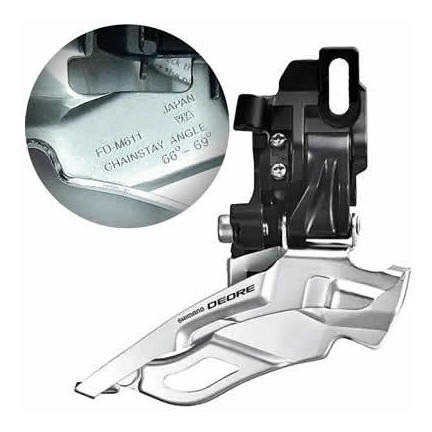 Câmbio Dianteiro Shimano Deore Fd-m611 3x10 Direct Mount