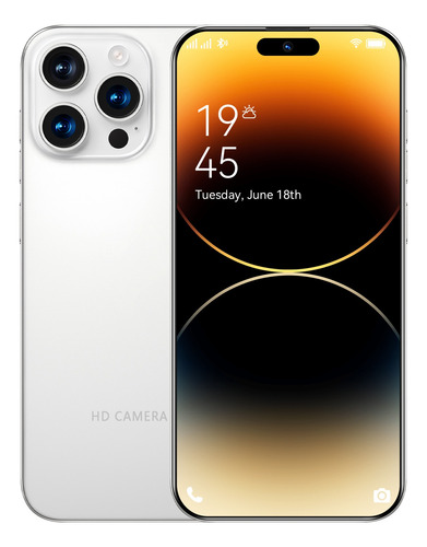 I16 Pro Max Desbloquea Dual Sim 12gb+512gb 2025 El Más Popular Teléfono Inteligente Android 14 Batería De Larga Duración 5g Wifi Más Barato Celular Blanco