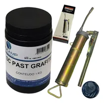 Comprar Kit Bomba De Graxa Engraxadeira Manual + Graxa Grafitada 1kg