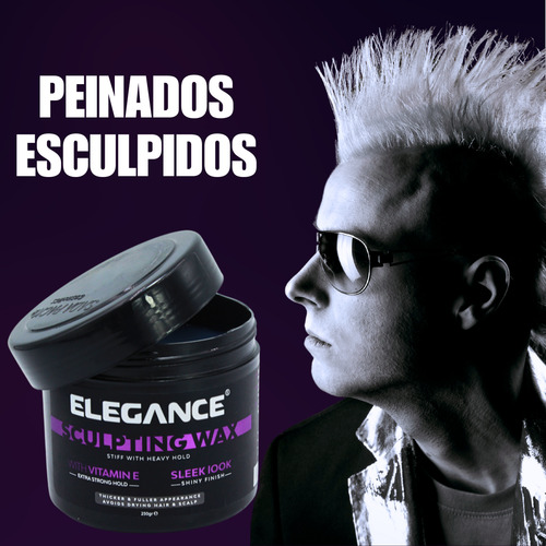 Cera Para Esculpir Cabello De Ultra Fijación Elegance 250g