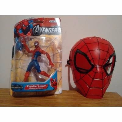 Spiderman!! - Mascara + Puños Gigantes + Figura De Acción