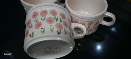 Tazas De Te (tres Duos) Rosa Corazón (Usado)