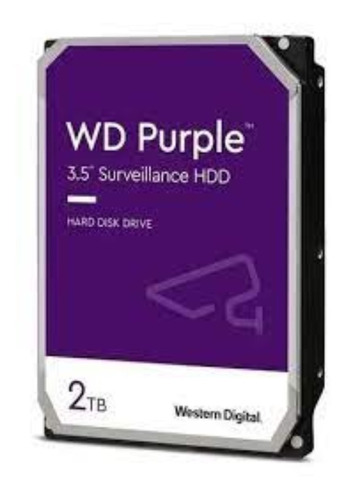 Imagen 1 de 4 de Disco Duro Interno 2 Tb Western Digital Wd20purx  Púrpura