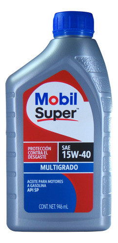 Aceite Para Motor Mobil 15w40 Multigrado  1 Lt