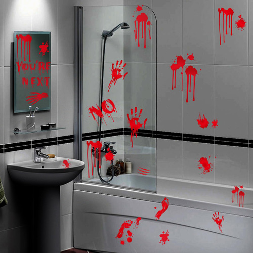 Calcomanías De Ventana De Halloween Personajes De Terror Reu