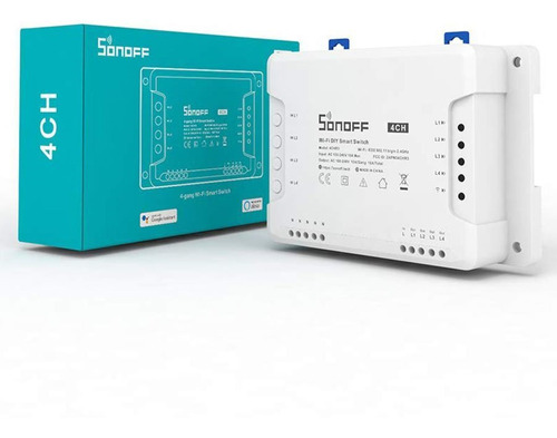 Sonoff 4chr3 Interruptor Inteligente Wifi 4 Canales Macrotec