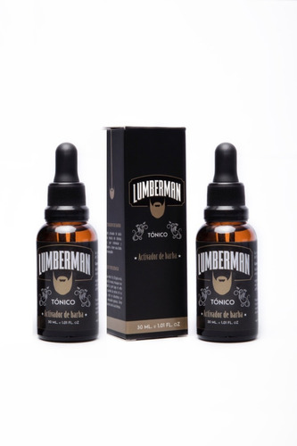 Tónico Barba Lumberman, X 2 Frascos De 30 Ml. Invima