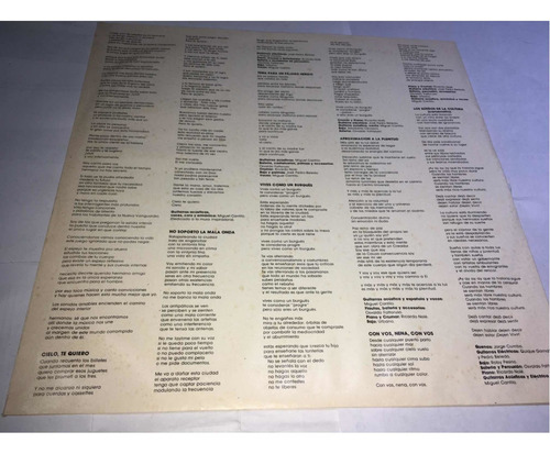 Miguel Cantilo Unidad Vinilo Nuevo 1983