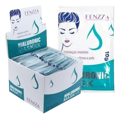 50 Mask Hialuronic Facial Fz38008 Fenzza Atacado