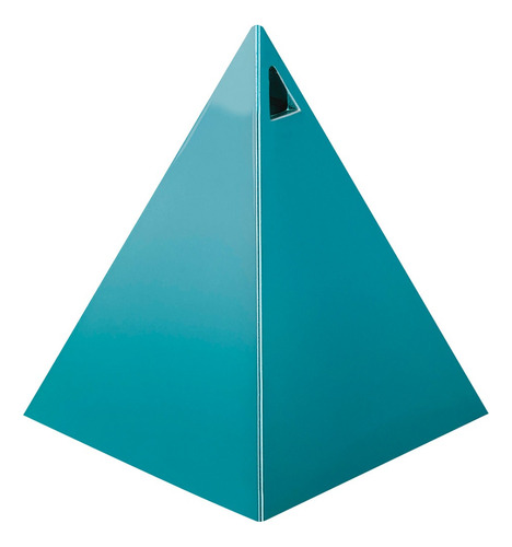 Peso Para Globos Pirámide Azul Metalizado