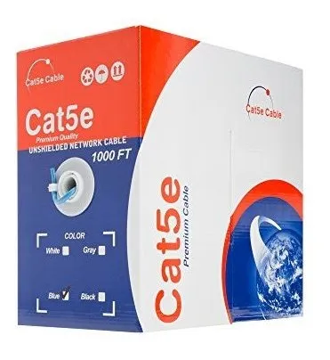 Cable De Red Cat5e Azul 24awg Utp - Bobina De Cable Ethernet