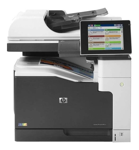 Impresora a color multifunción HP LaserJet Enterprise M775DN blanca y gris 220V - 240V