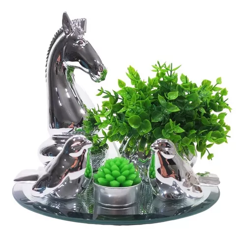 Decoração Peça De Xadrez - Cavalo 20 Cm