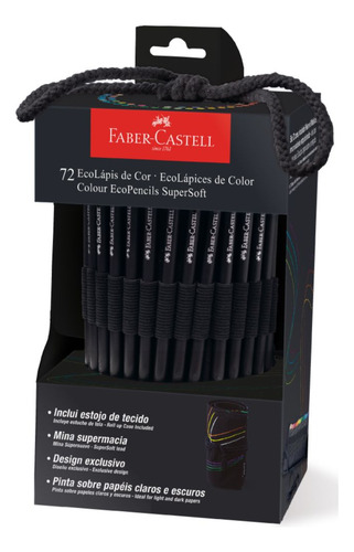 Estojo De Tecido Com 72 Lápis De Cor Supersoft Faber-castell