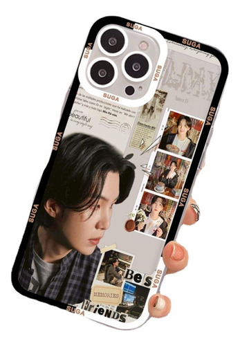 Funda De Teléfono Kpop Agust Para iPhone 11, 12, 13, 14, Fun