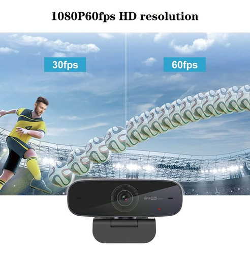 Cámara Web 60 Fps 1080p - Enfoque Auto Y Micrófono Con Cance