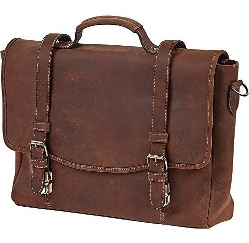 Claire Chase Rustic Laptop Messenger Bag Rustic Brown