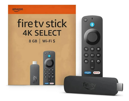 Amazon Firestick 4K Select WIFI5 8GB e 1GB Com controle por voz
