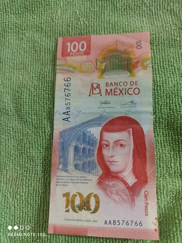 Billete De 100 Pesos Serie Aa