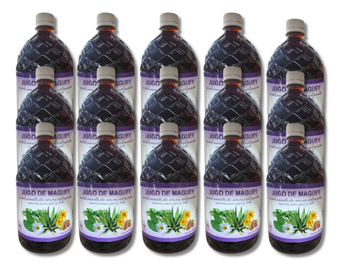 Jugo De Maguey Sabila Manzanilla Aloevera Noni Nopal 15 Pack