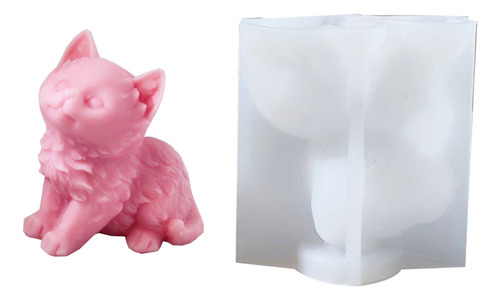 Molde De Silicona Para Velas Con Forma De Gato Para Decoraci