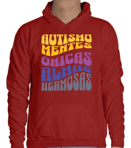 Sudadera Con Diseño Autismo Mentes Únicas Almas Hermosas